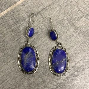Bajalia lapis  statement earrings
